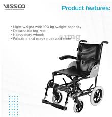 Vissco 2949 Imperio Institutional Wheelchair with Wheels