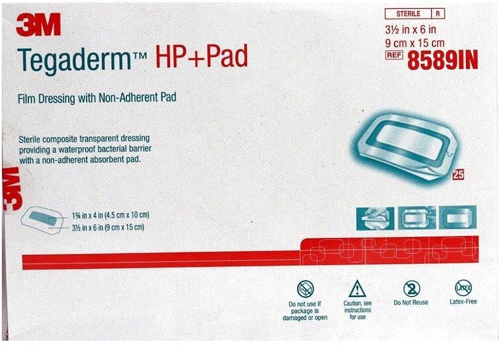 3M Tegaderm HP + Pad Film Dressing 8589IN