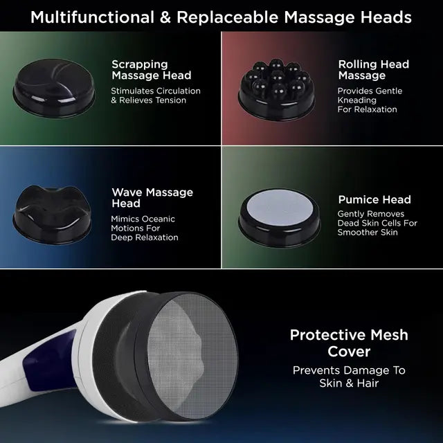 Dr Physio USA 1033 Electric Full Body Massager | 4 Massage Heads