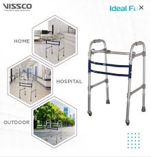 Foldable Vissco Dura Max walker with PVC hand grips