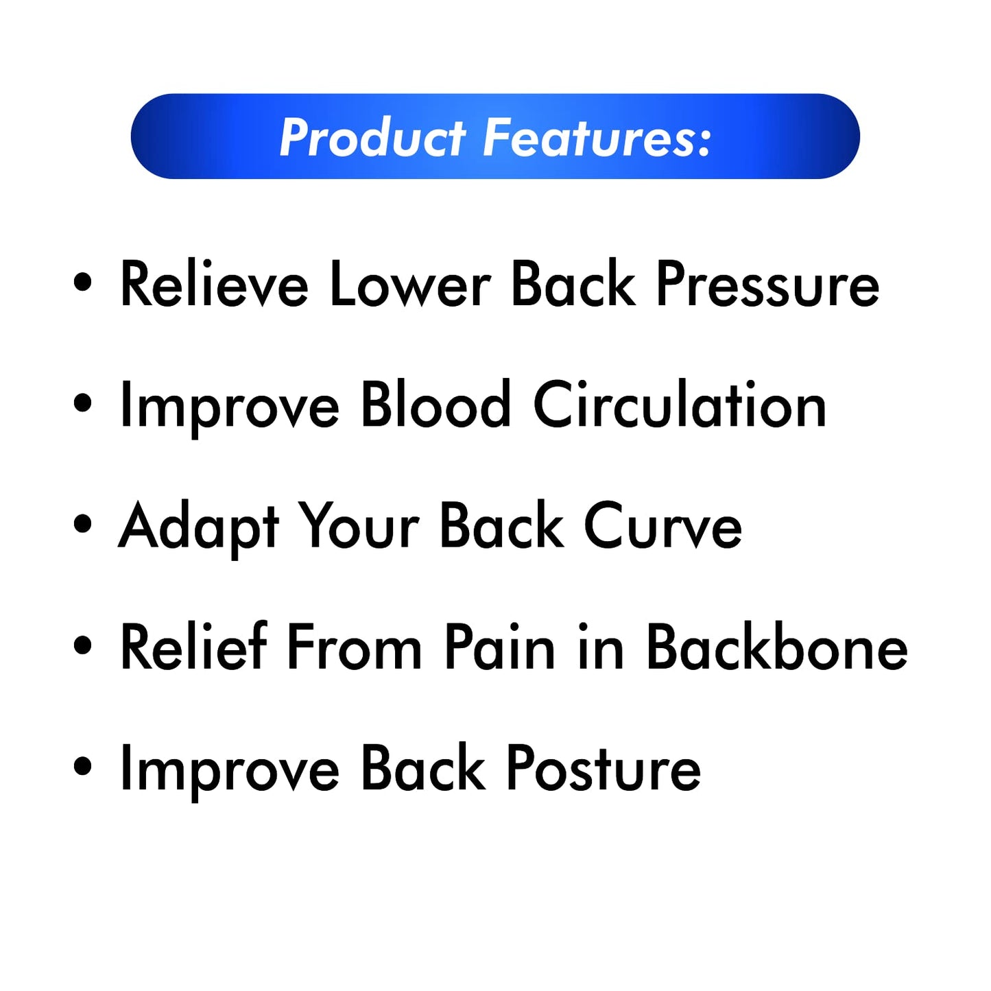 Side view of AccuSure Orthopedic Lower Backrest R2 for comfortable lower back support