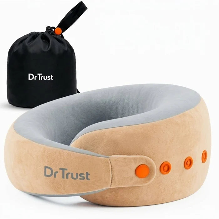 Dr Trust USA 382 Aero Travel Neck Pillow with 360° Support & Memory Foam