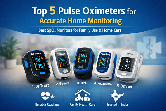 Top 5 pulse oximeters for accurate home monitoring - Dr Trust, Beurer, BPL, AccuSure, Omron SpO2 oxygen monitors for family health care