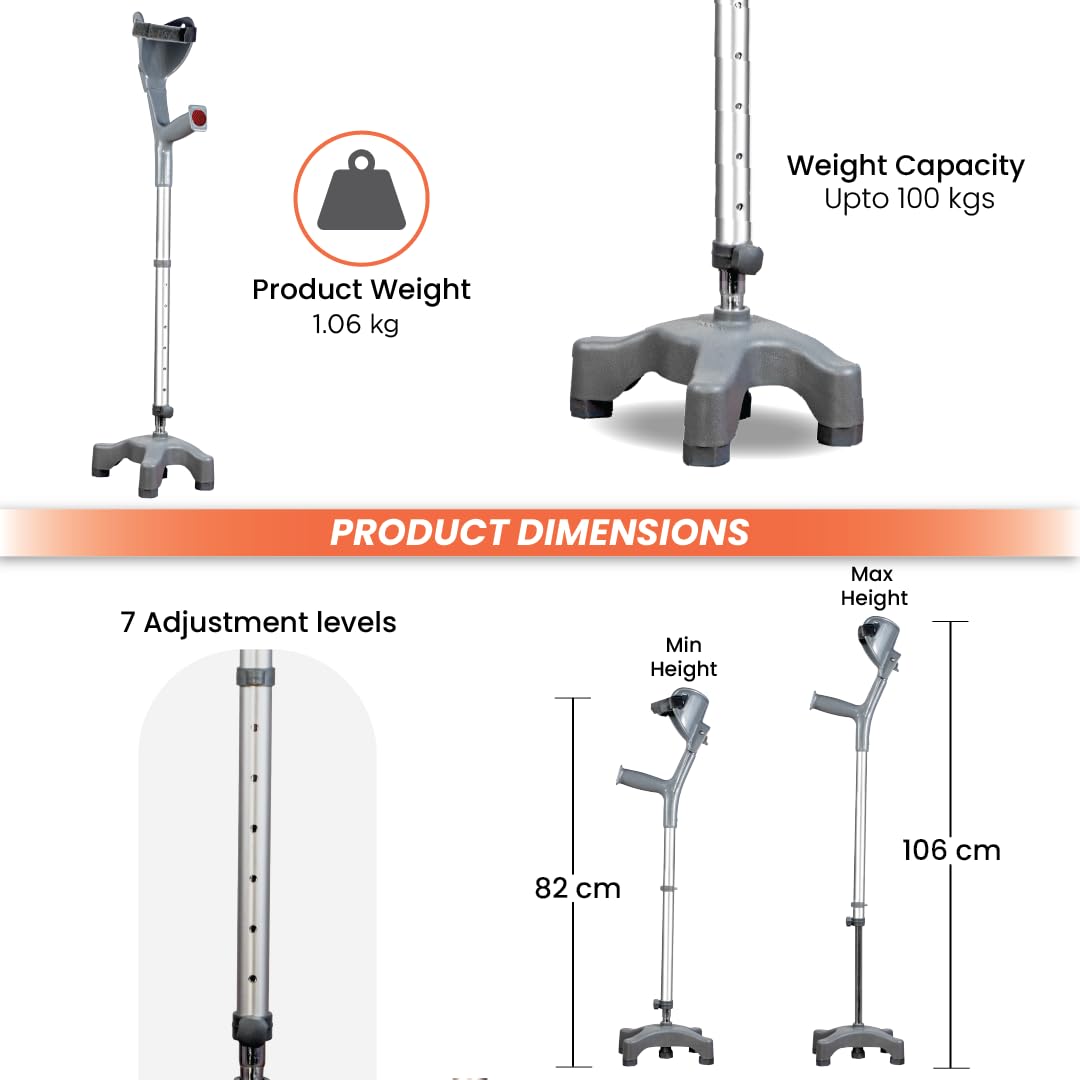 Vissco 0904AM Astra Max Elbow Crutch