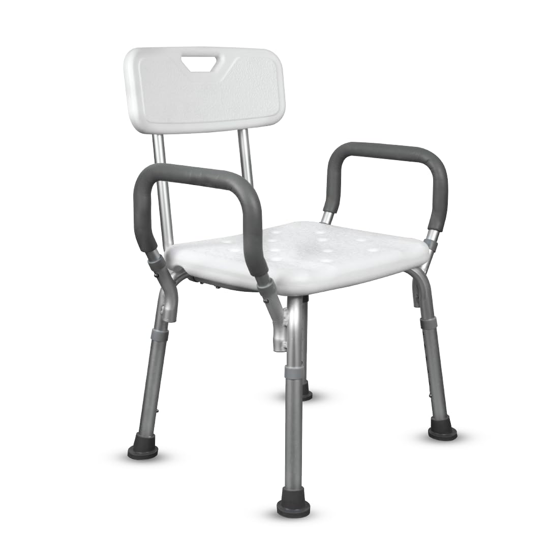 Vissco 0980 Comfort Shower Chair with Back and Armrest