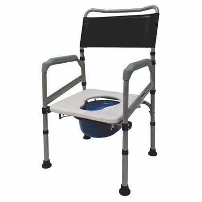 Vissco 0996A Comfort Steel Foldable Commode Chair Without Castors