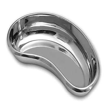 12 inch stainless steel kidney tray for medical and clinical use