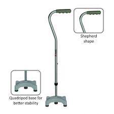 Vissco 2917 Avanti New Quadripod Shepherd Shape Stick Universal