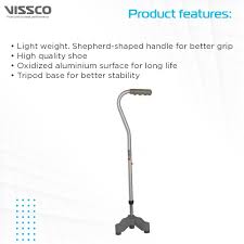 Vissco 2918 Avanti New Tripod Shepherd Shape Stick Universal