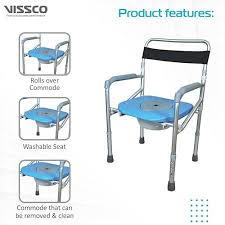 Vissco 2996 (Comfort Shower)-Commode Chair Without Wheel