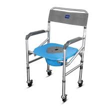 Vissco 2996A (Comfort Shower)-Commode Chair With Wheel