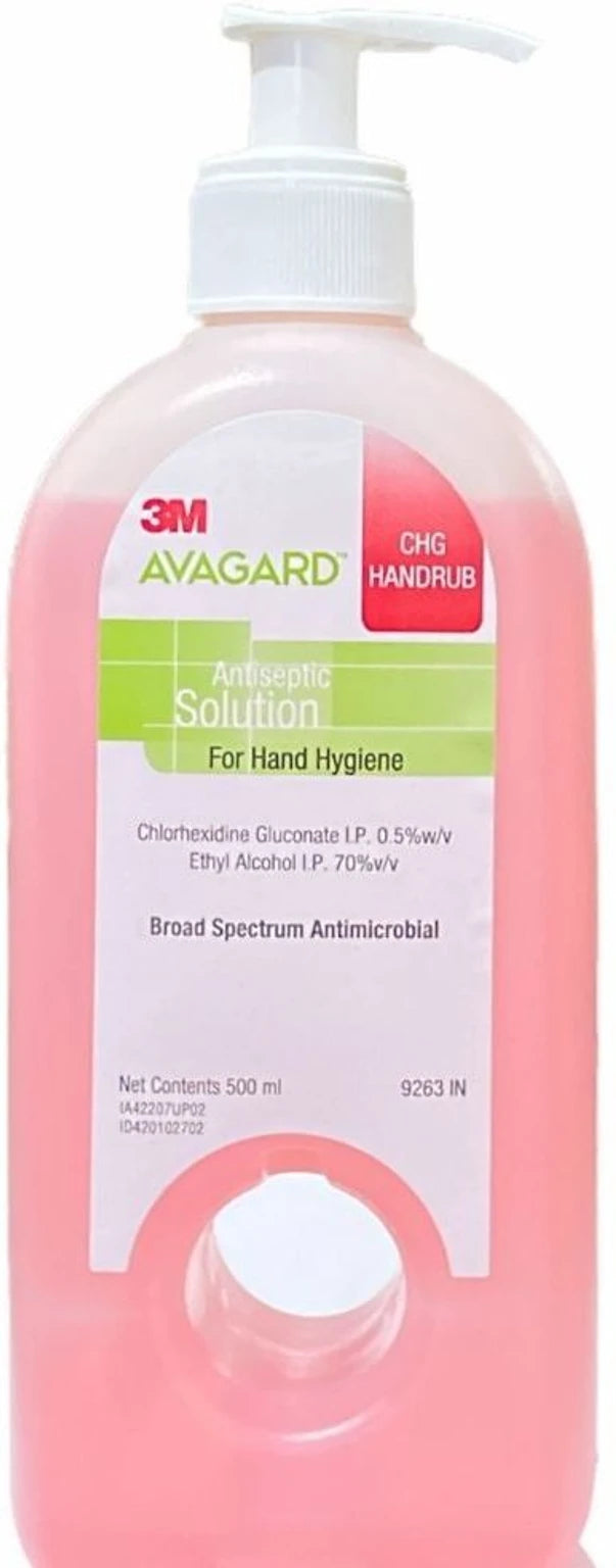 3M Avagard CHG Handrub 500 mL with dispenser pump