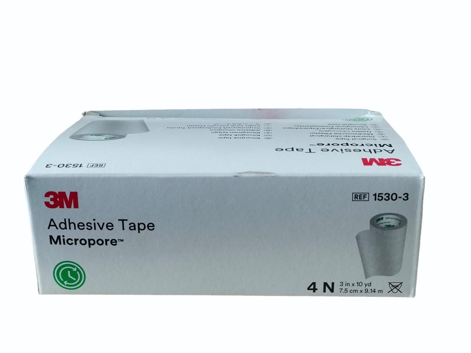 3M Micropore 1530-3 surgical tape 7.5 cm x 9.14 m
