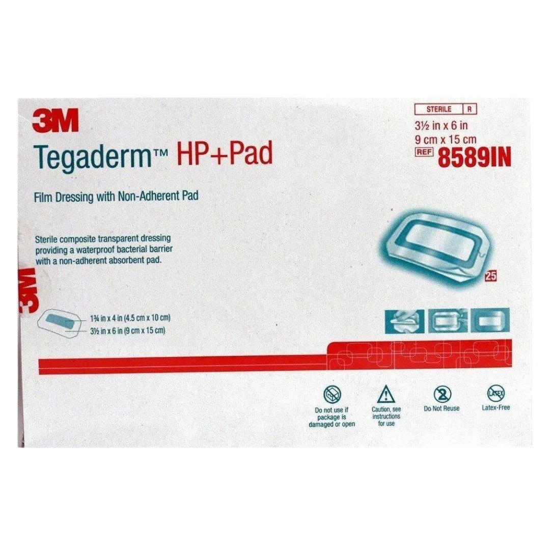 3M Tegaderm HP+Pad Film Dressing 8589IN