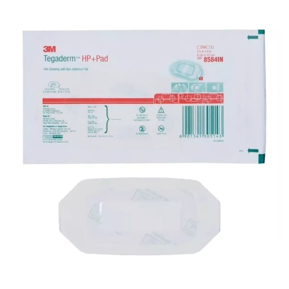 3M Tegaderm HP + Pad Film Dressing 8584IN