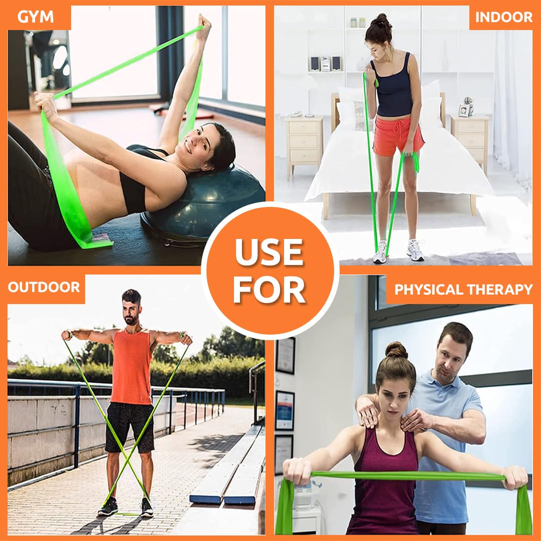 Vissco Active Band for Exercise, Medium Resistance (Green)-4042GN