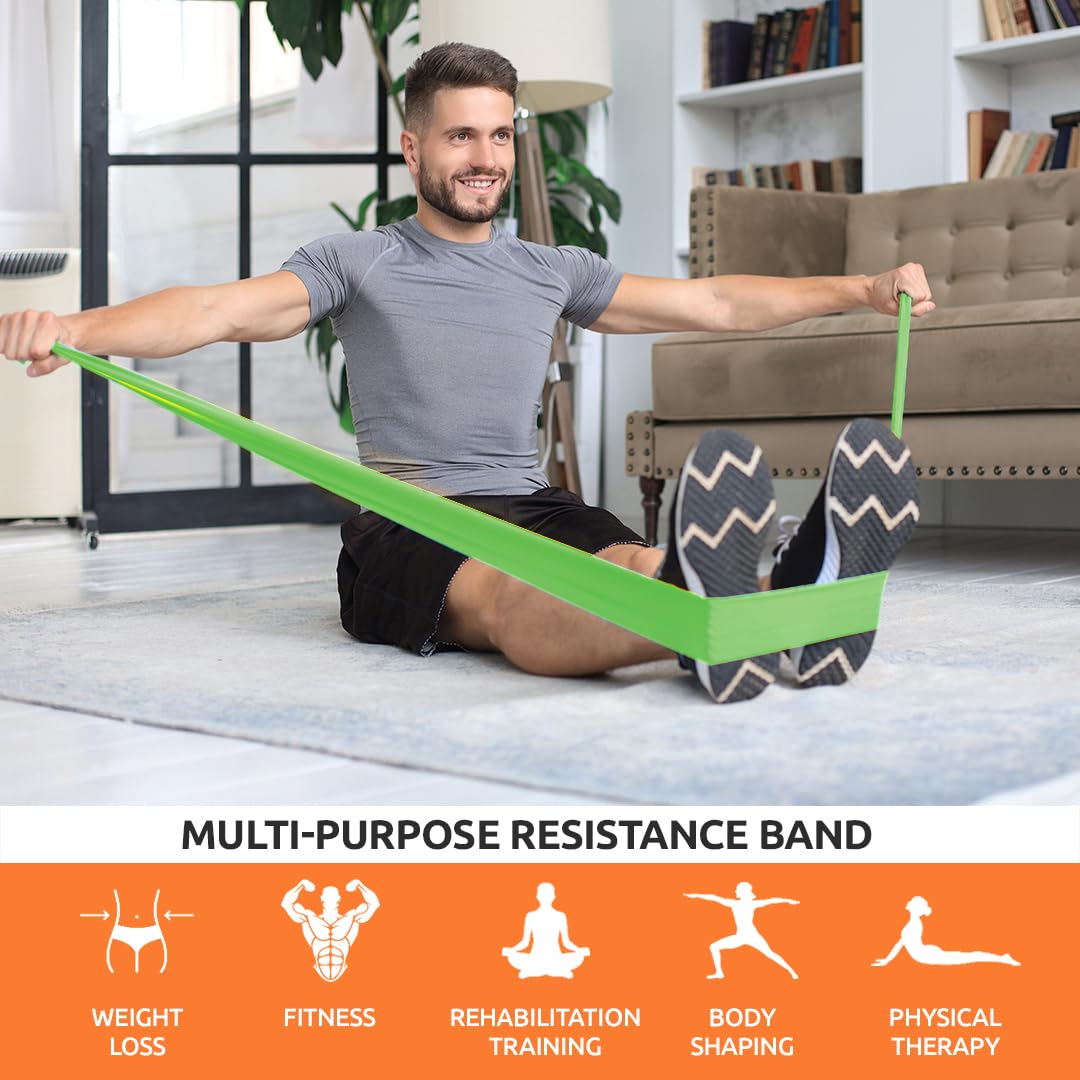 Vissco Active Band for Exercise, Medium Resistance (Green)-4042GN