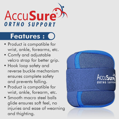 AccuSure 1000 grams wearable weight cuff for exercise