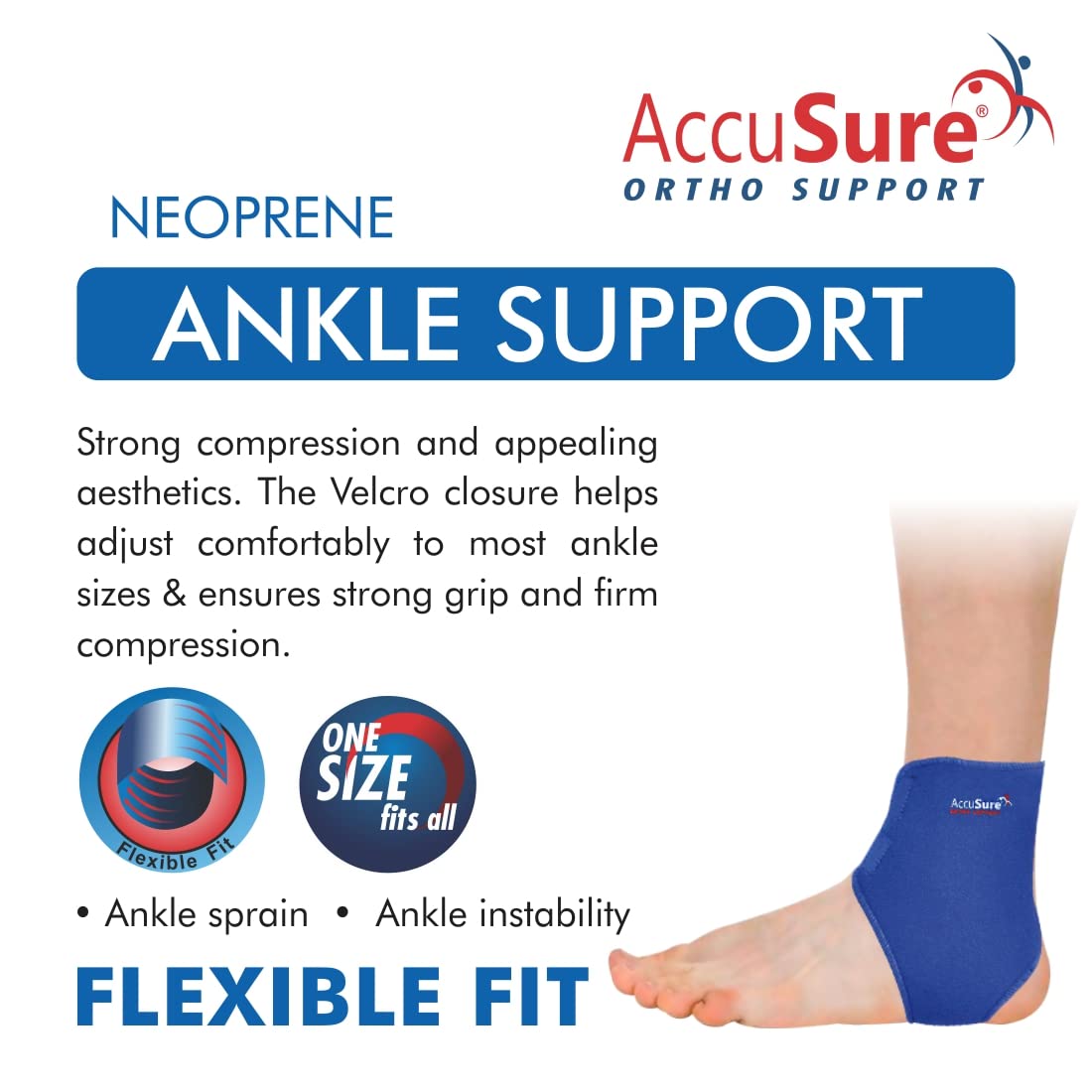 AccuSure A-1 neoprene ankle support
