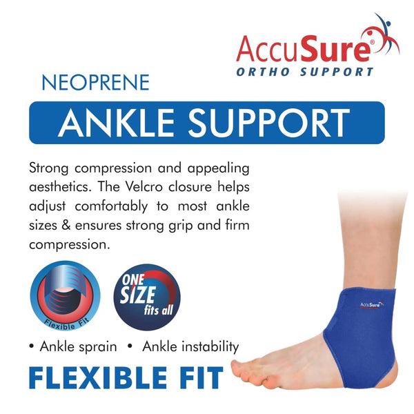 AccuSure A-1 neoprene ankle support