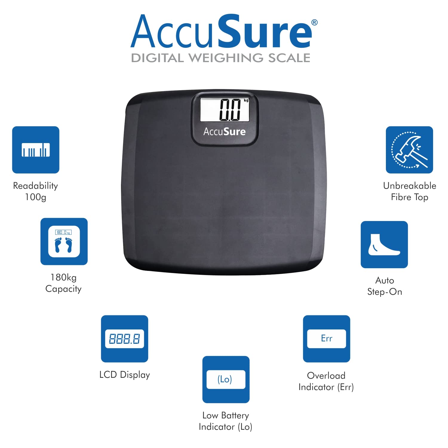 AccuSure EB7005 digital body weight machine
