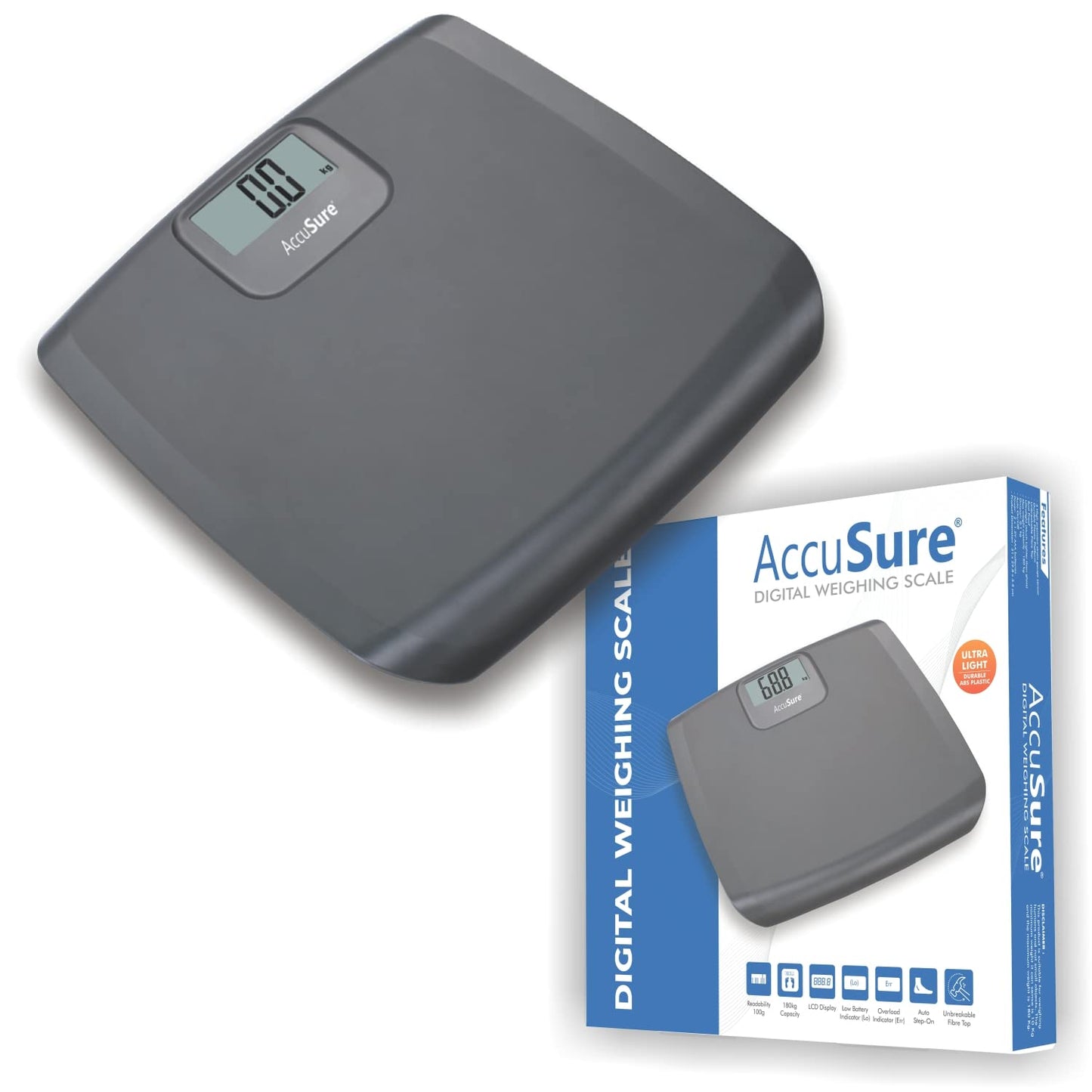 AccuSure EB7005 digital weighing scale 180kg
