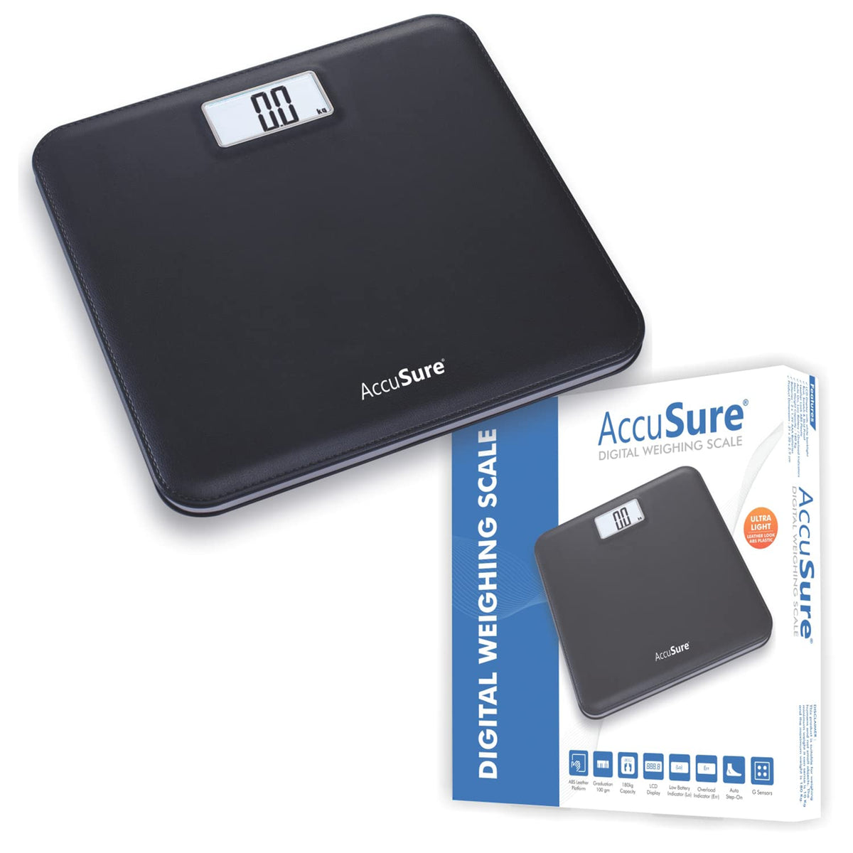 AccuSure EB7008H digital weighing scale 180 kg