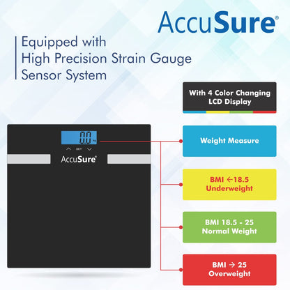 AccuSure F-56 body composition scale with BMI
