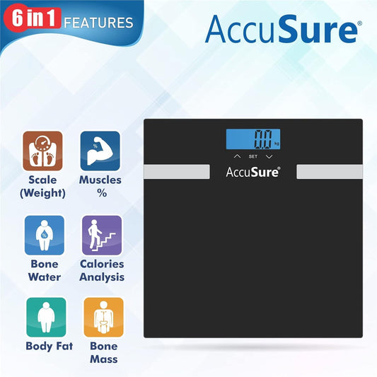 AccuSure F-56 body fat analyzer digital scale
