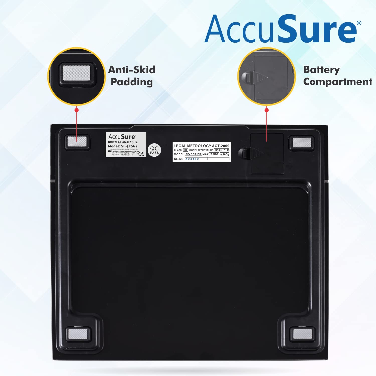 AccuSure F-56 body fat and muscle mass analyzer
