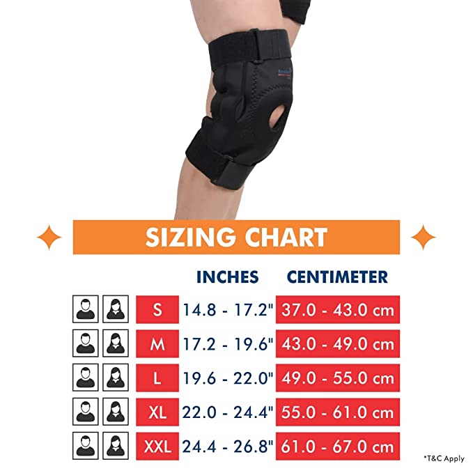 AccuSure Functional Knee Support K5 four-way stretch knee brace