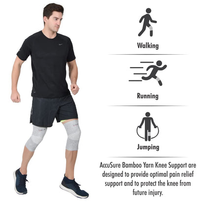 AccuSure K13 bamboo yarn knee support