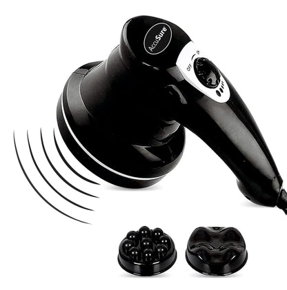 AccuSure MG01 Body Massager with heat black handheld electric massager