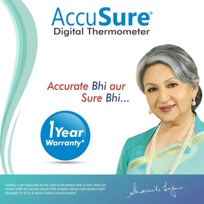 AccuSure MT-1027 digital thermometer with LCD display

