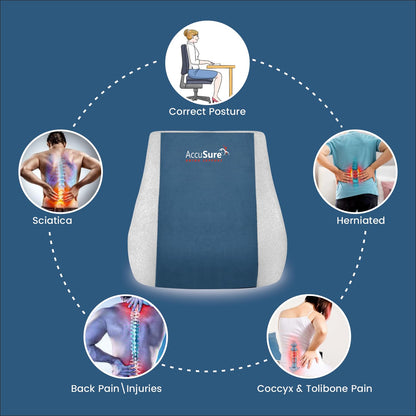 AccuSure R1 back rest for office chair lumbar support
