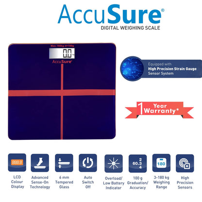 AccuSure SF-B18 personal body weight scale

