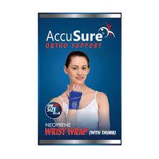 AccuSure W2 neoprene wrist wrap with thumb support