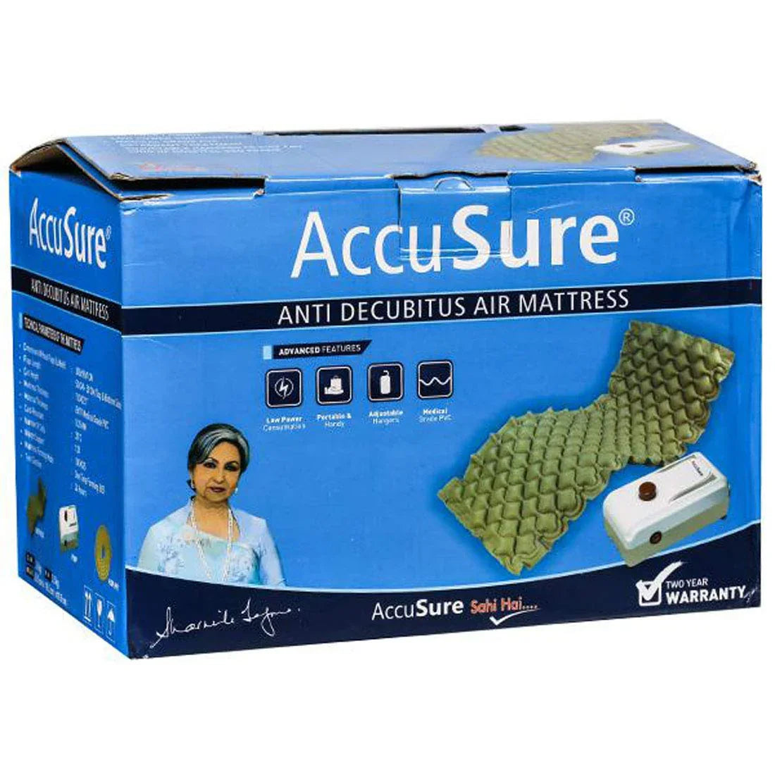 AccuSure anti-decubitus mattress for home patient care