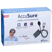 AccuSure manual blood pressure machine with stethoscope
