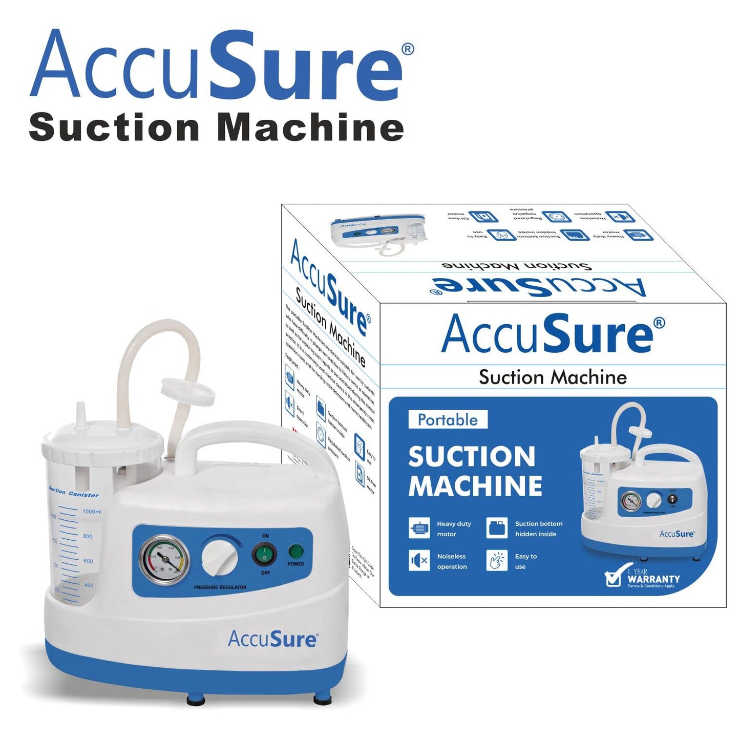 AccuSure medical suction machine

