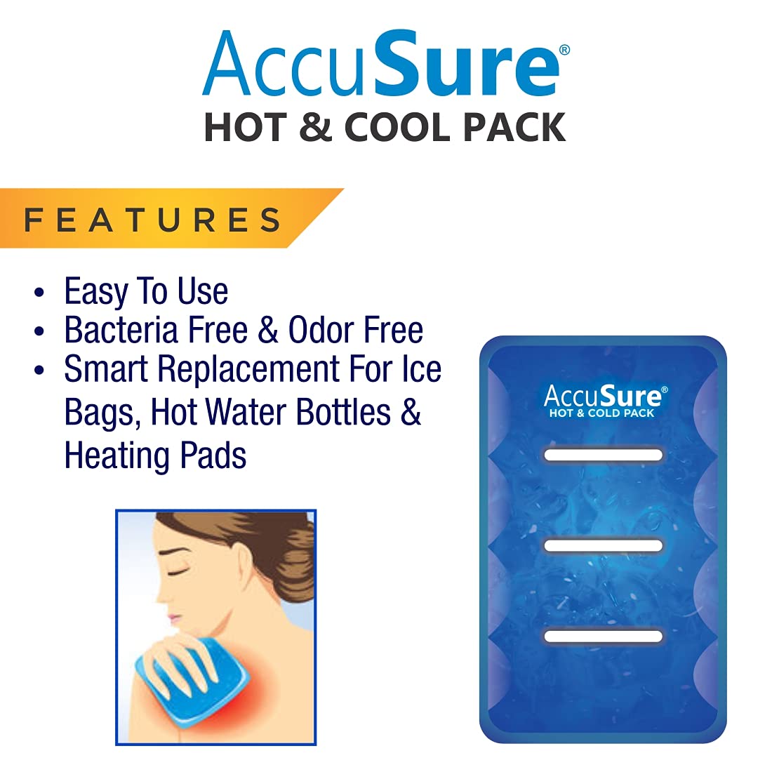 AccuSure reusable gel based hot and cool pack