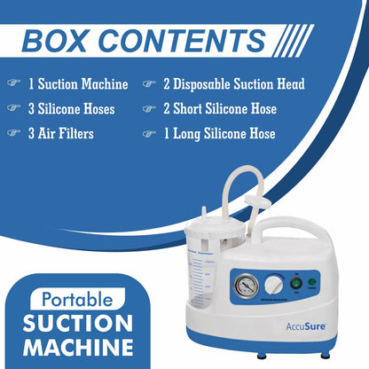 AccuSure suction machine with collection jar

