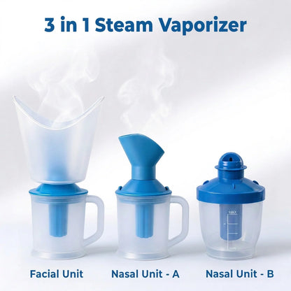 Dr. Odin OSV102 3-in-1 Steam Inhaler – Dual-Layer Personal Vaporizer with Face & Nasal Attachments