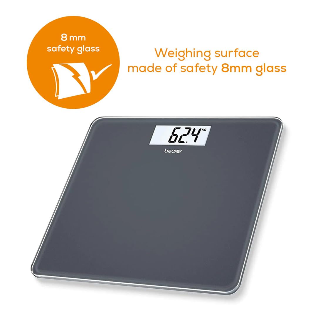 Beurer GS213 safety glass bathroom scale 30 cm platform