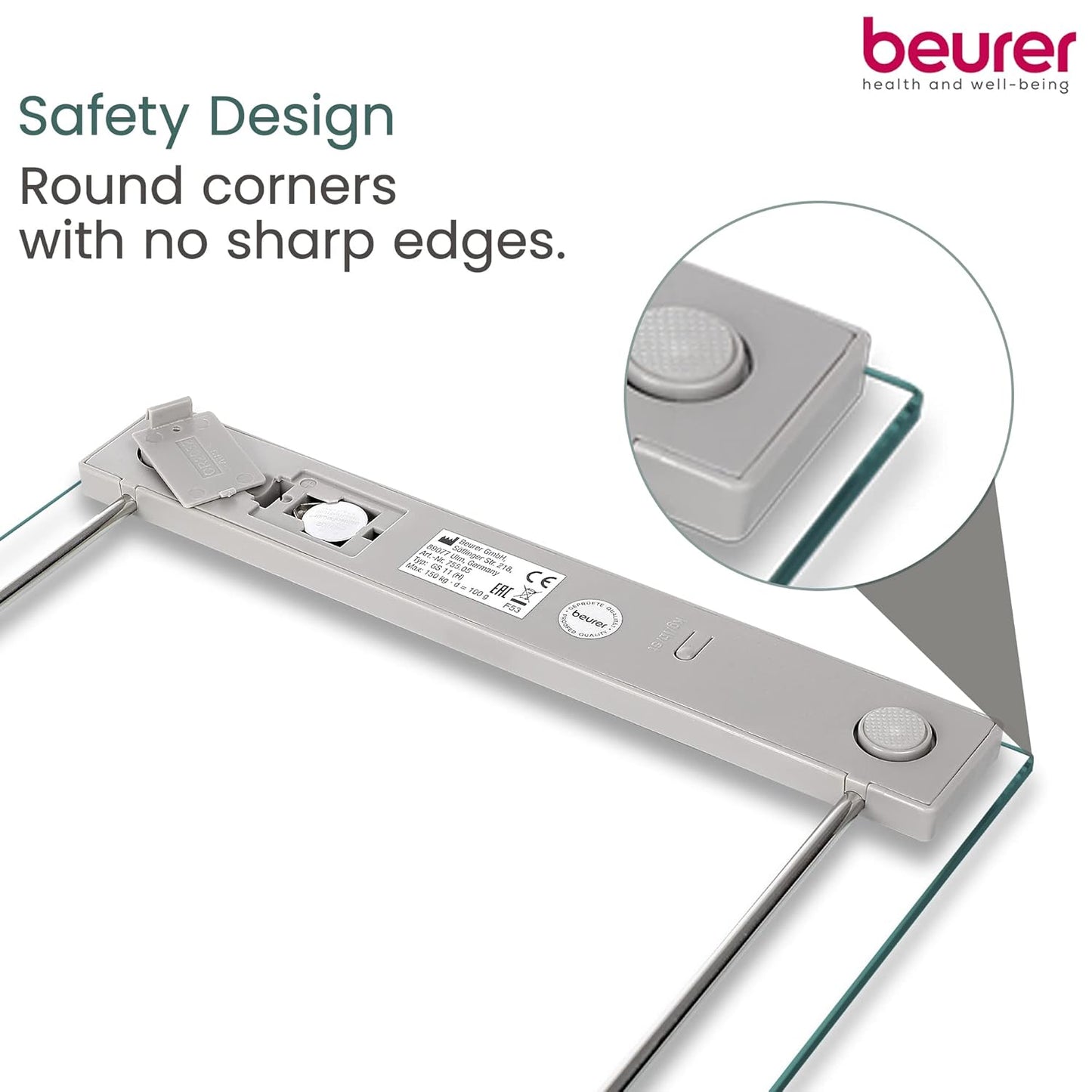 Beurer GS 11 safety glass bathroom scale

