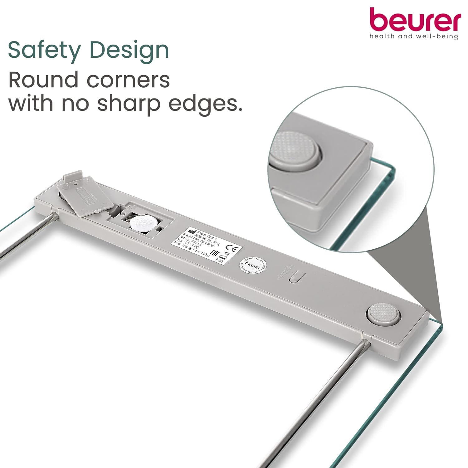 Beurer GS 11 safety glass bathroom scale
