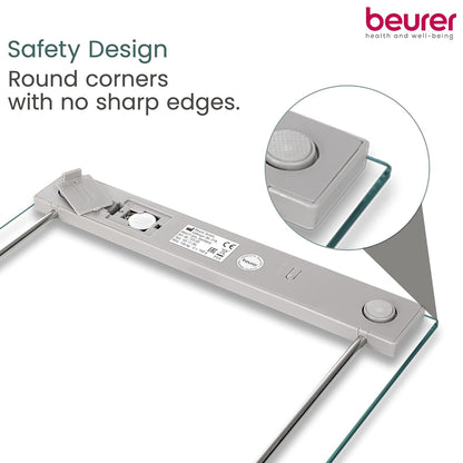 Beurer GS 11 safety glass bathroom scale
