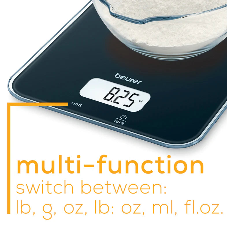 Beurer KS 19 glass kitchen weighing scale

