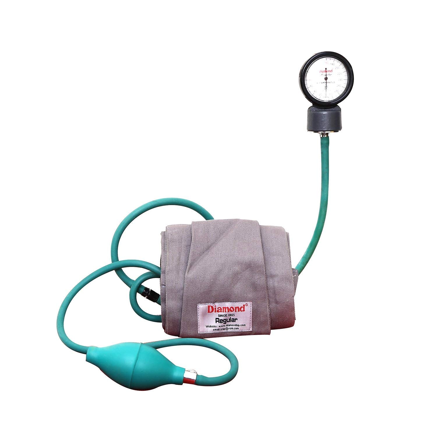 Diamond BPDL270 blood pressure apparatus with Velcro cuff and inflation bulb