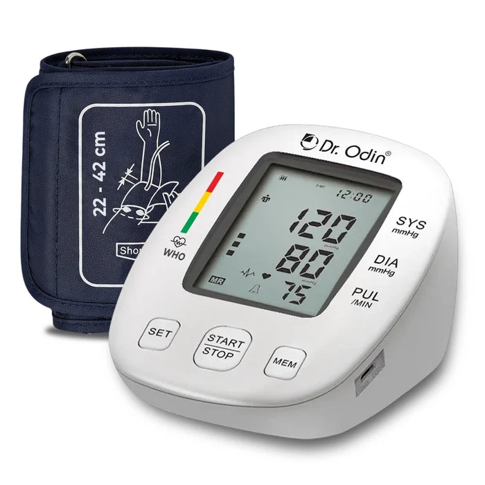 Dr. Odin OBP104 digital blood pressure monitor with upper arm cuff